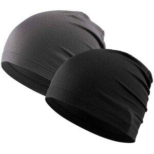 Cooling Skull Cap 2 Pack Breathable Beanie For Running Cycling Motorcycle